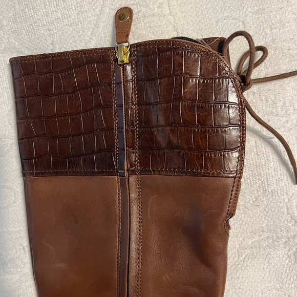 Geox Wistrey Respero Tall Leather Boots Size 39 - Picture 8 of 10